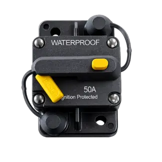 Battery Circuit Breaker w Manual Push-To-Trip Reset